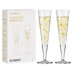 Ritzenhoff Goldnacht Champus Champagne Glas Sæt #3 #4