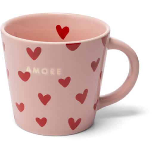 Vondels Cappuccino kop Amore hjerter 250ml
